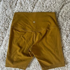 Lululemon align high rise shorts in a golden spice